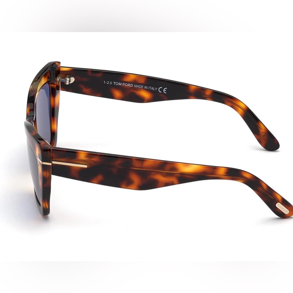 NEW FT0871/S 55V TOM FORD WYATT TF871 55V WOMEN HAVANA BLUE CAT EYE SUNGLASSES - Picture 9 of 10